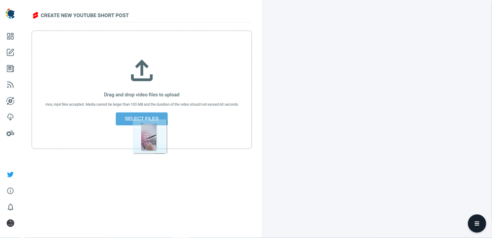 Upload your video to Circleboom Publish