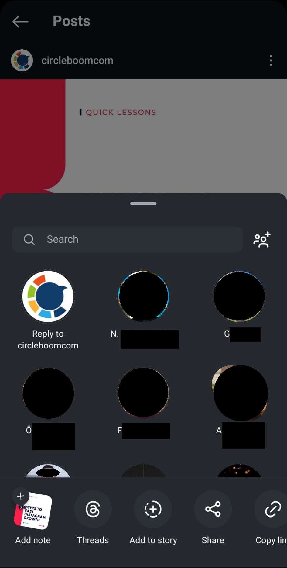 Share Instagram posts on Threads natively through the Instagram app