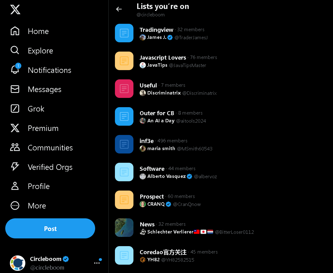 You can manually check what lists you are on Twitter