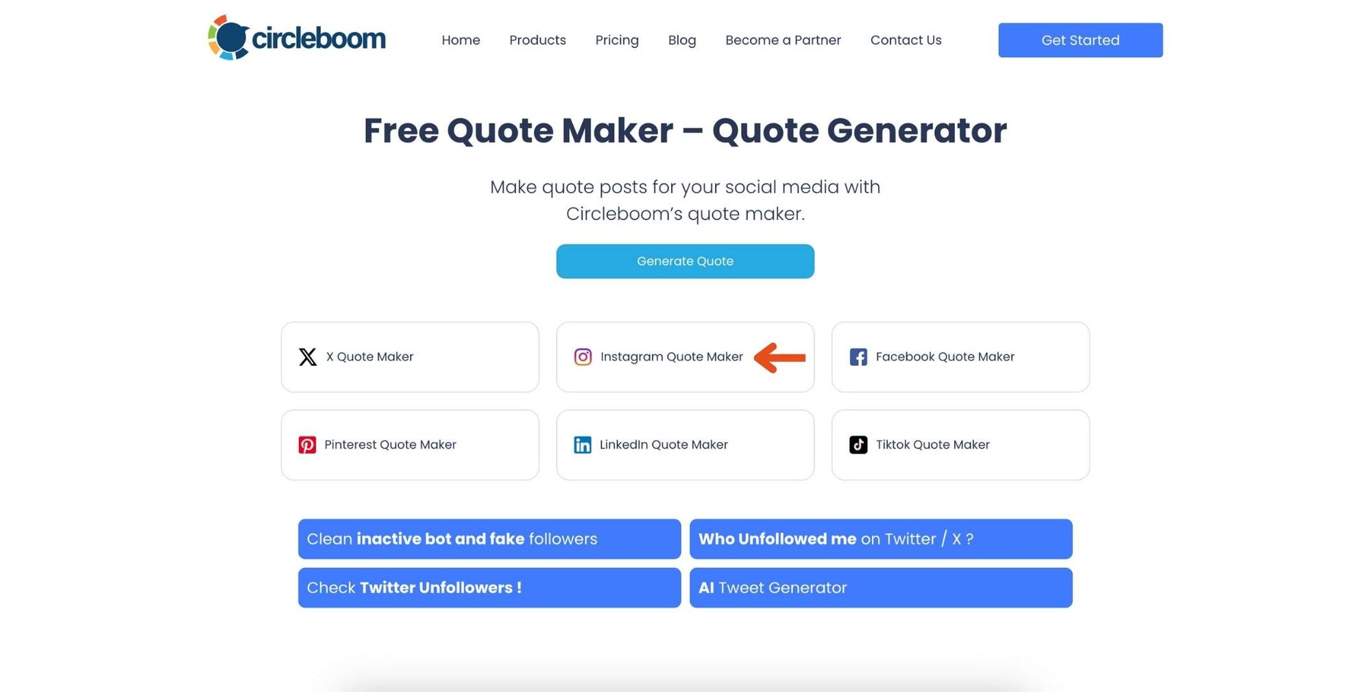 Cirleboom Free Quote Maker
