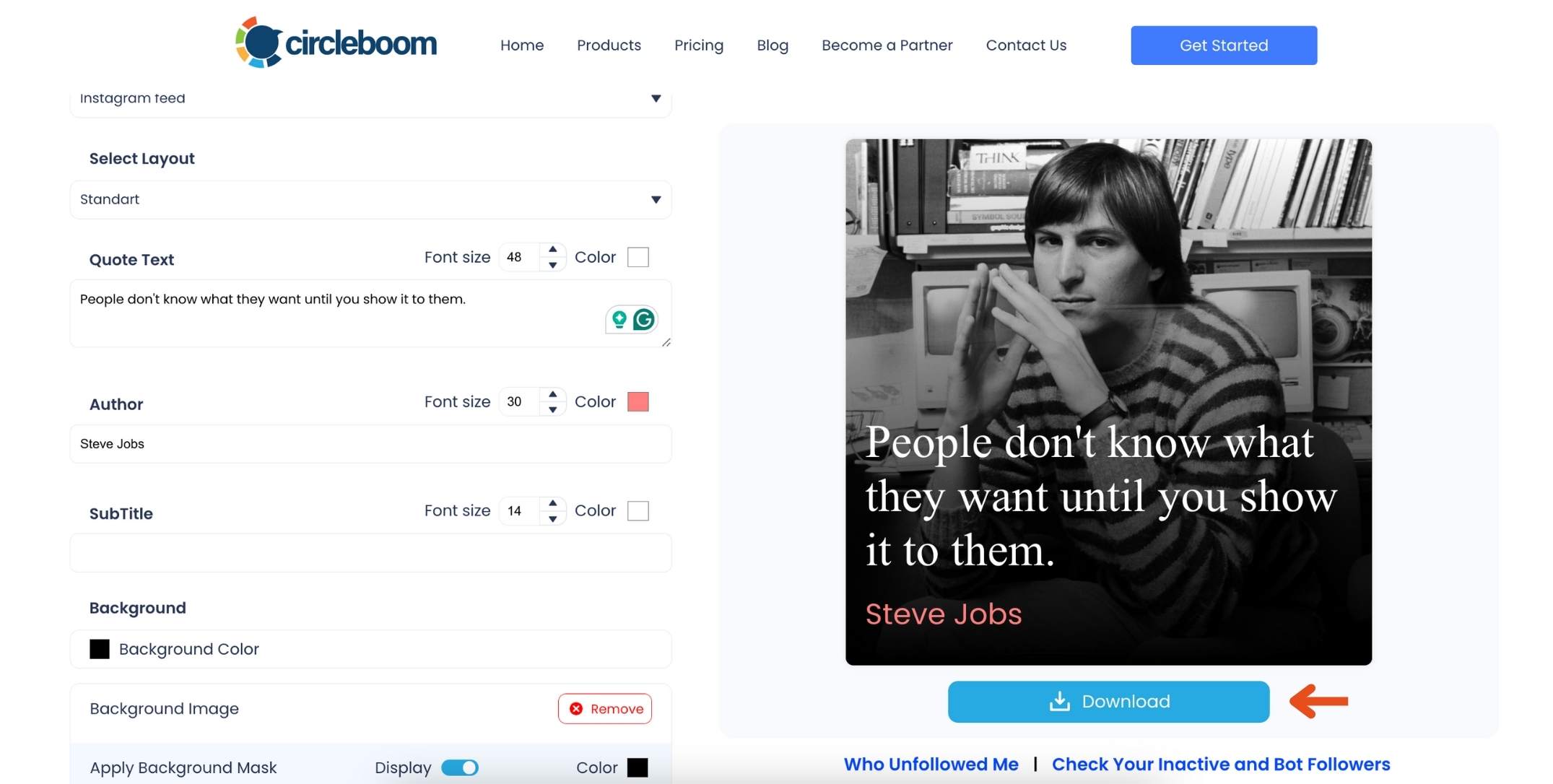 Customize the Background