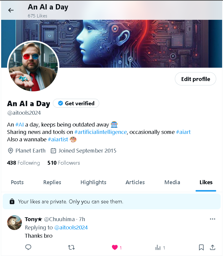 Save Tweets by Liking Them