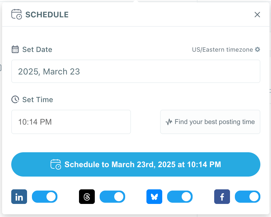 Cross post your tweets to other social media platforms.