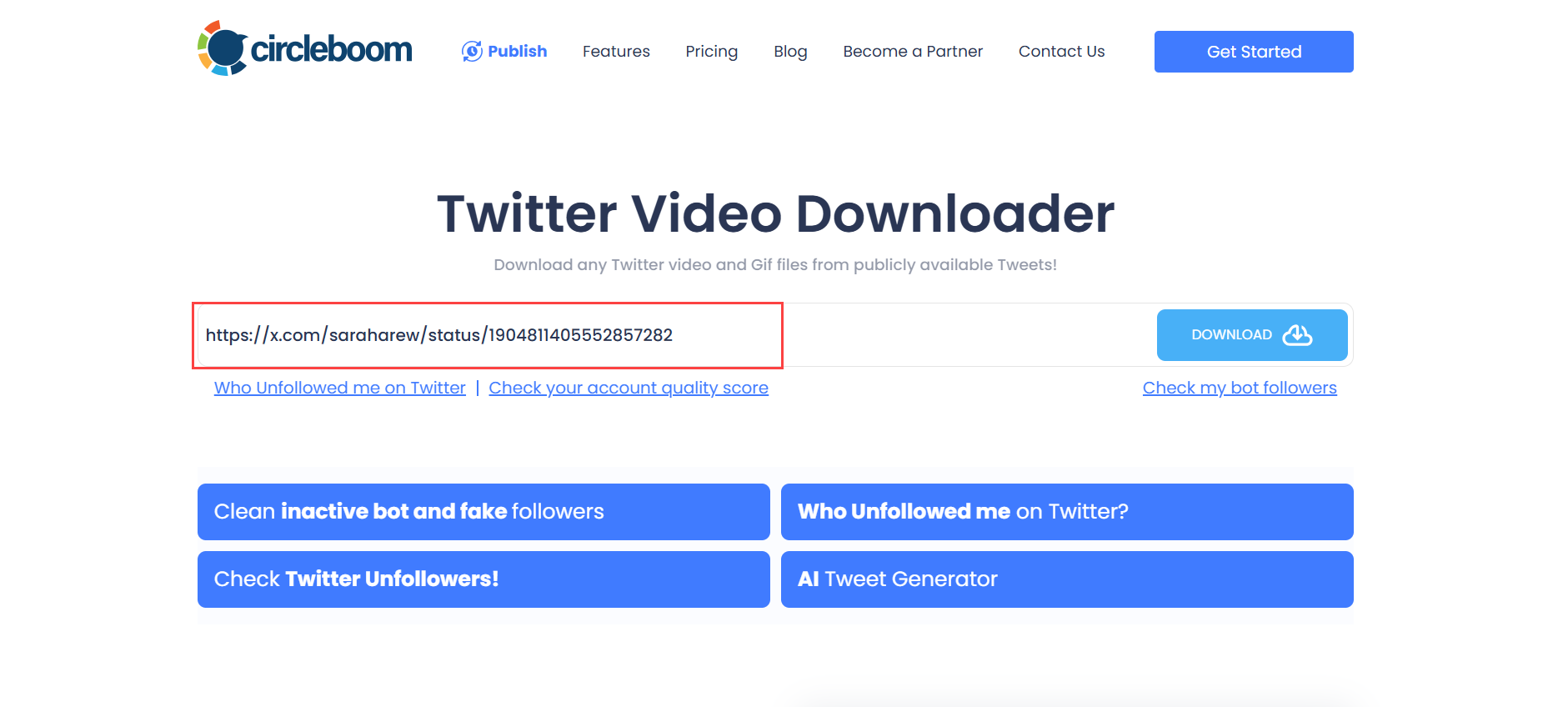 Enter the URL of the GIF