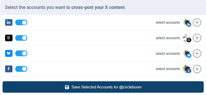 Circleboom cross post board