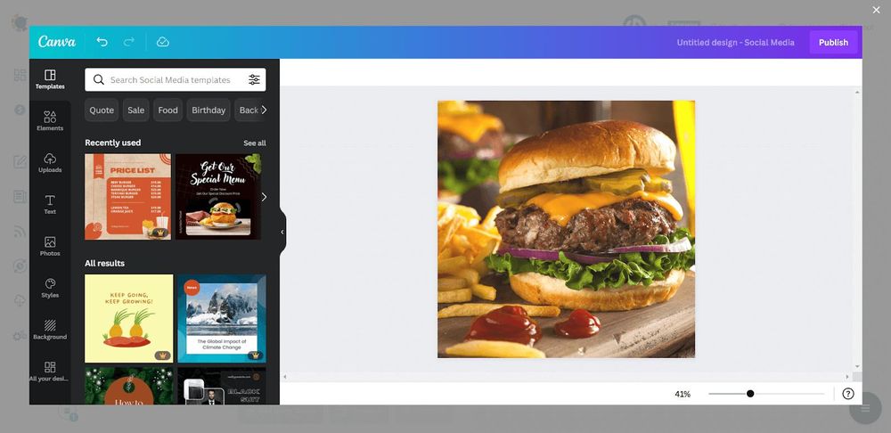 Design images on Canva