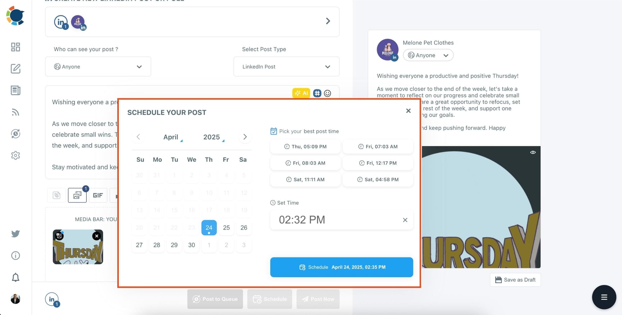  You can schedule them for the future