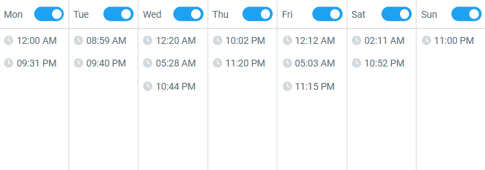 Queue scheduling on Circleboom