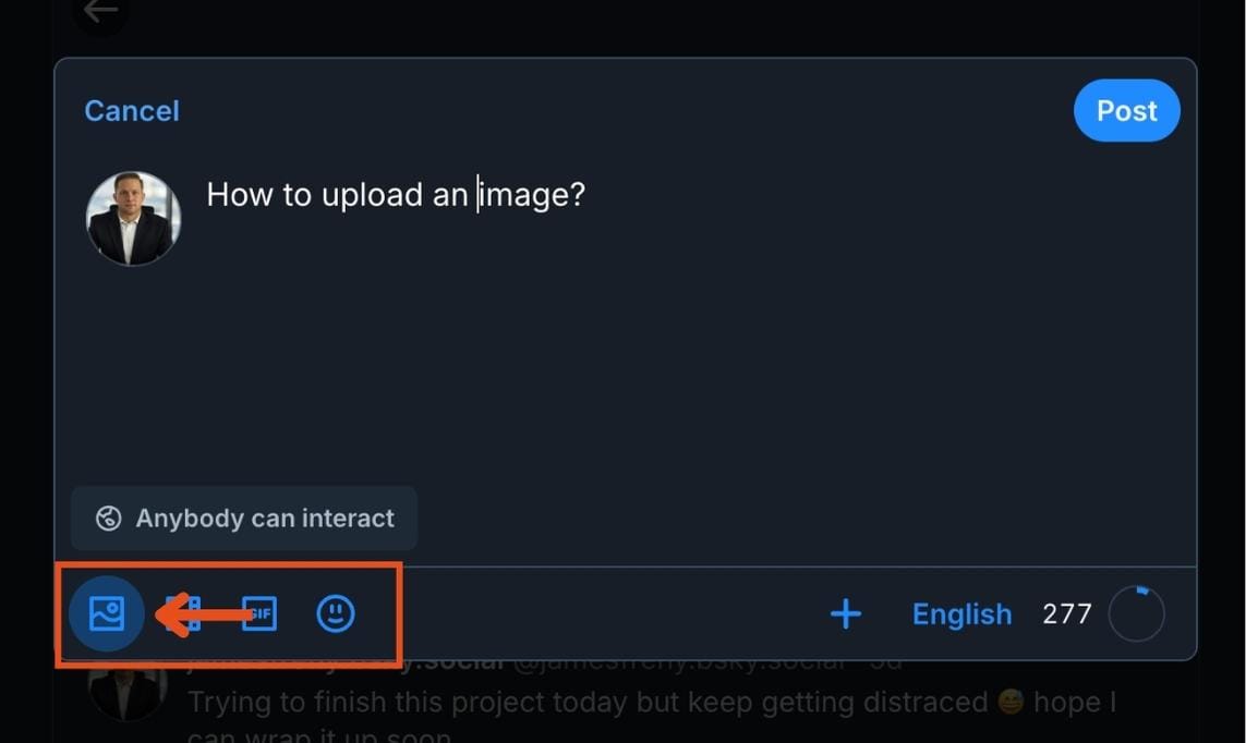 Share images on Bluesky!