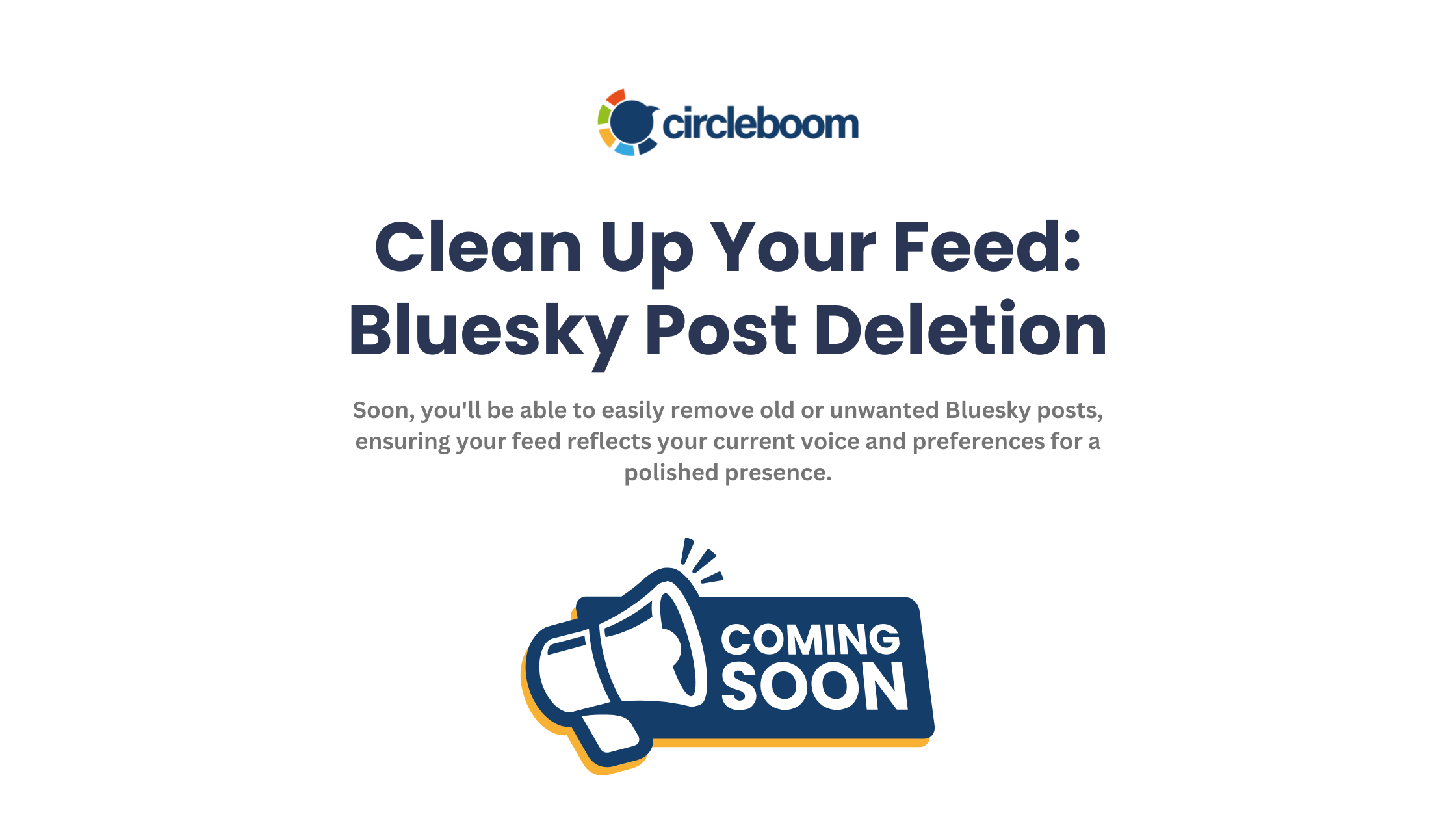 Circleboom allows users to bulk delete Bluesky posts!