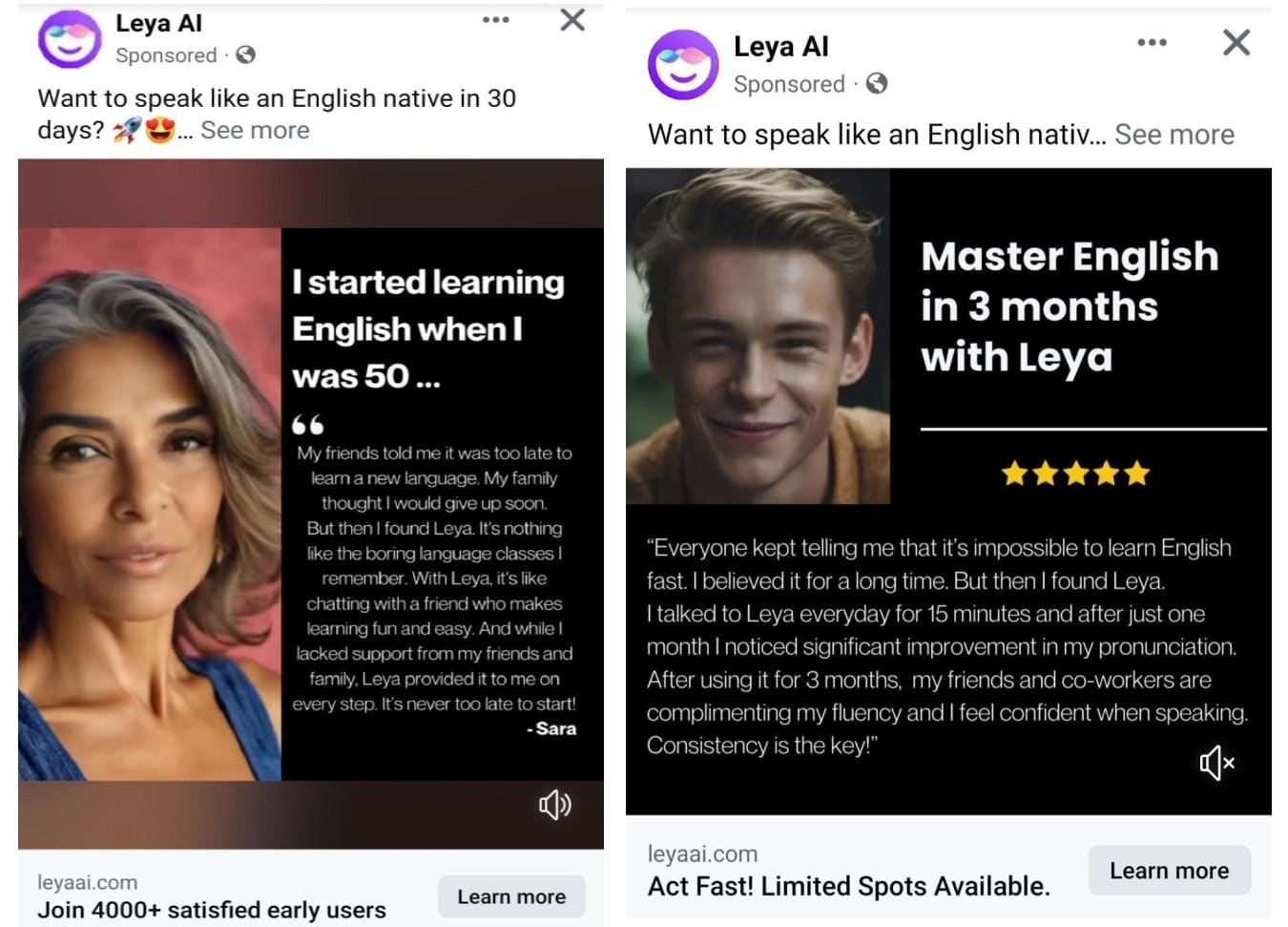 Repurposed as social media ads