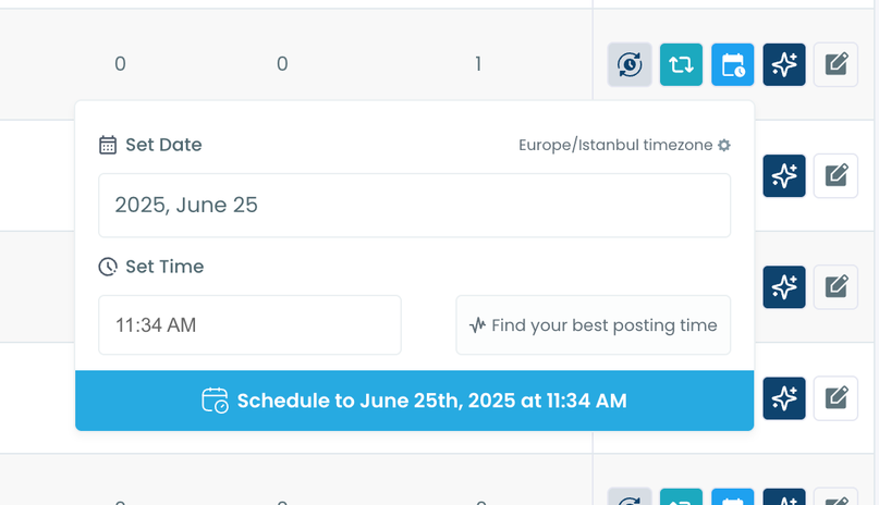 Reschedule old posts