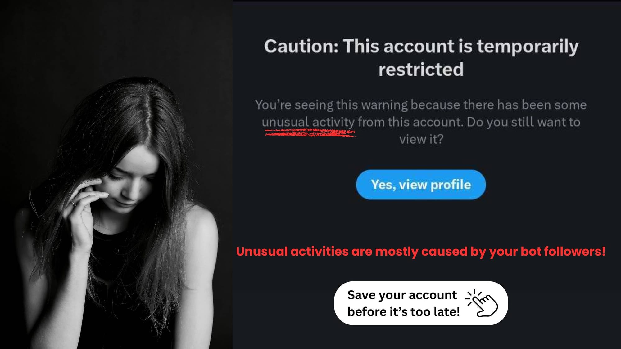 This account is temporarily restricted!