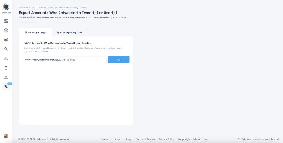 Export Who Retweeted A Tweet