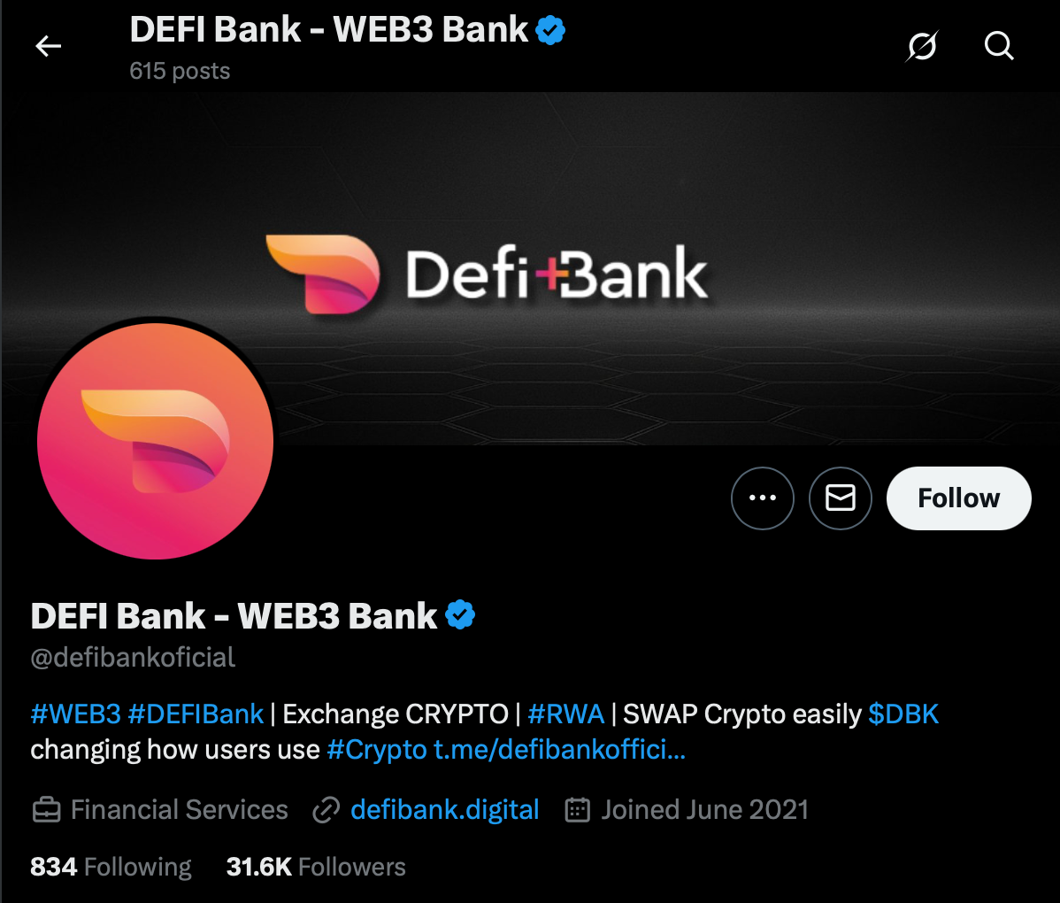 DEFI Bank - WEB3 Bank