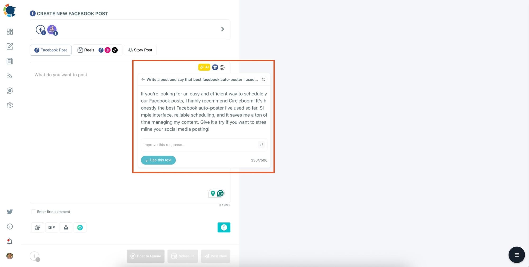Generate Content with AI 
