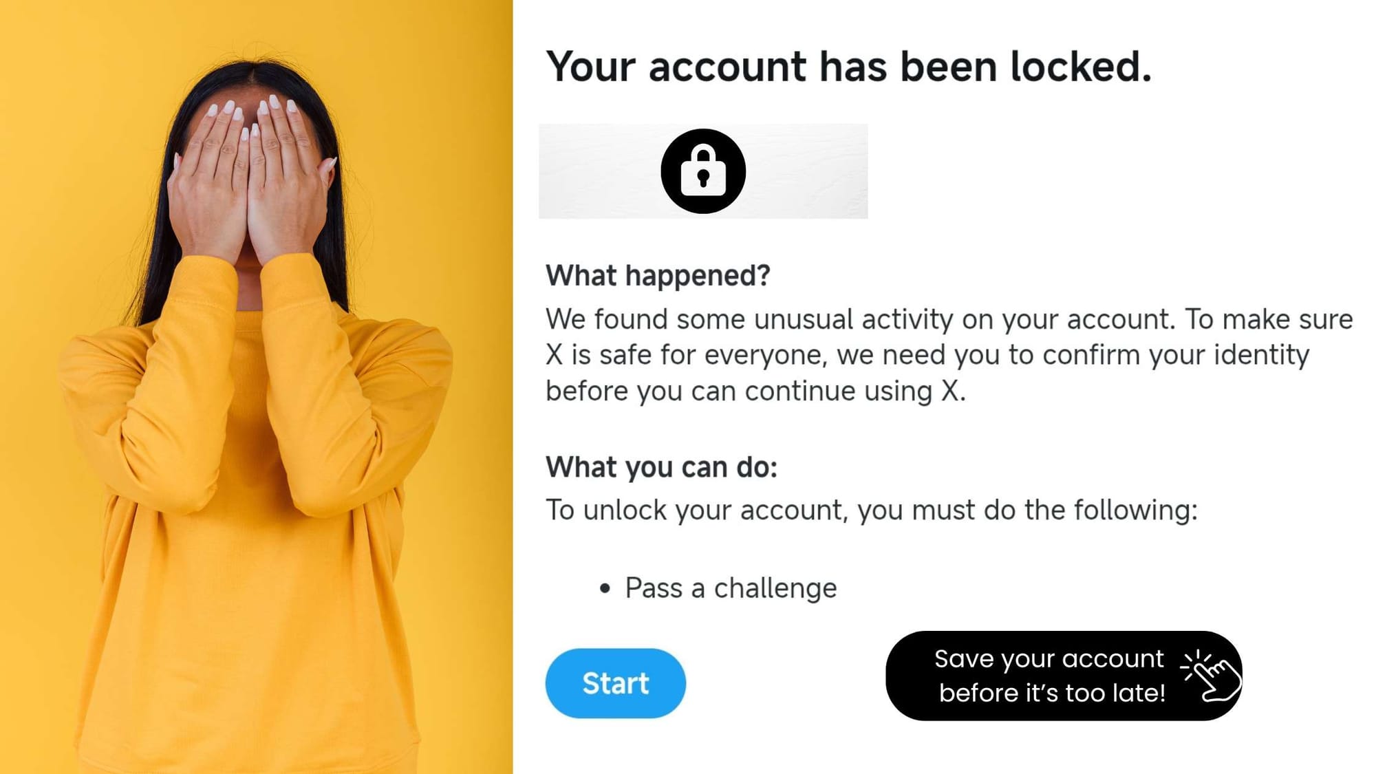 Save your X account!