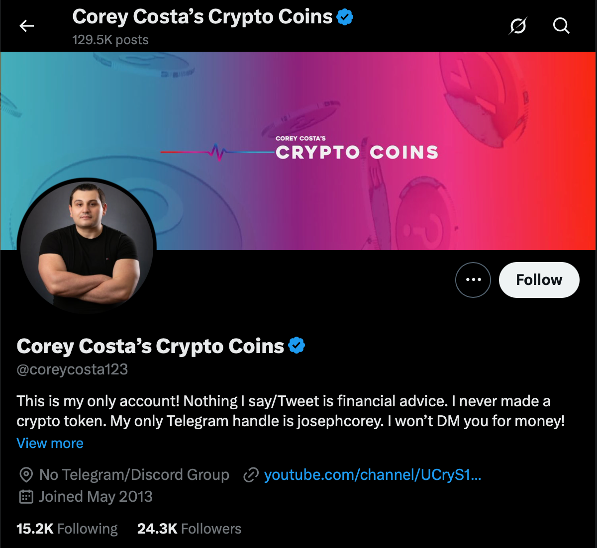 Corey Costa's Crypto Coins