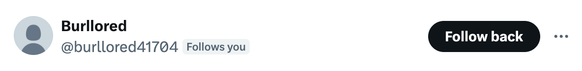 Example of a bot follower.