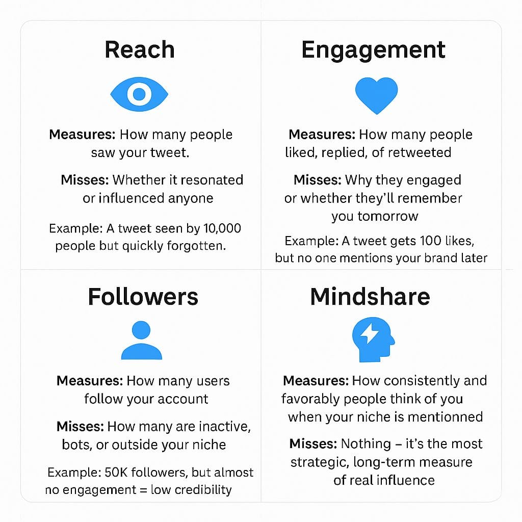 Mindshare and other Twitter terms