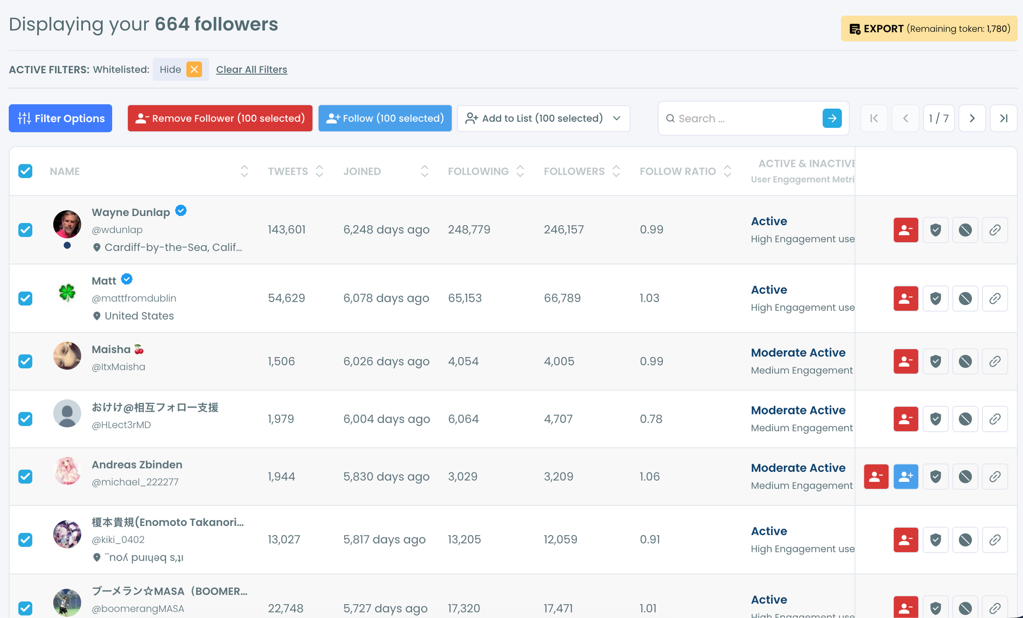 Low-Quality Followers