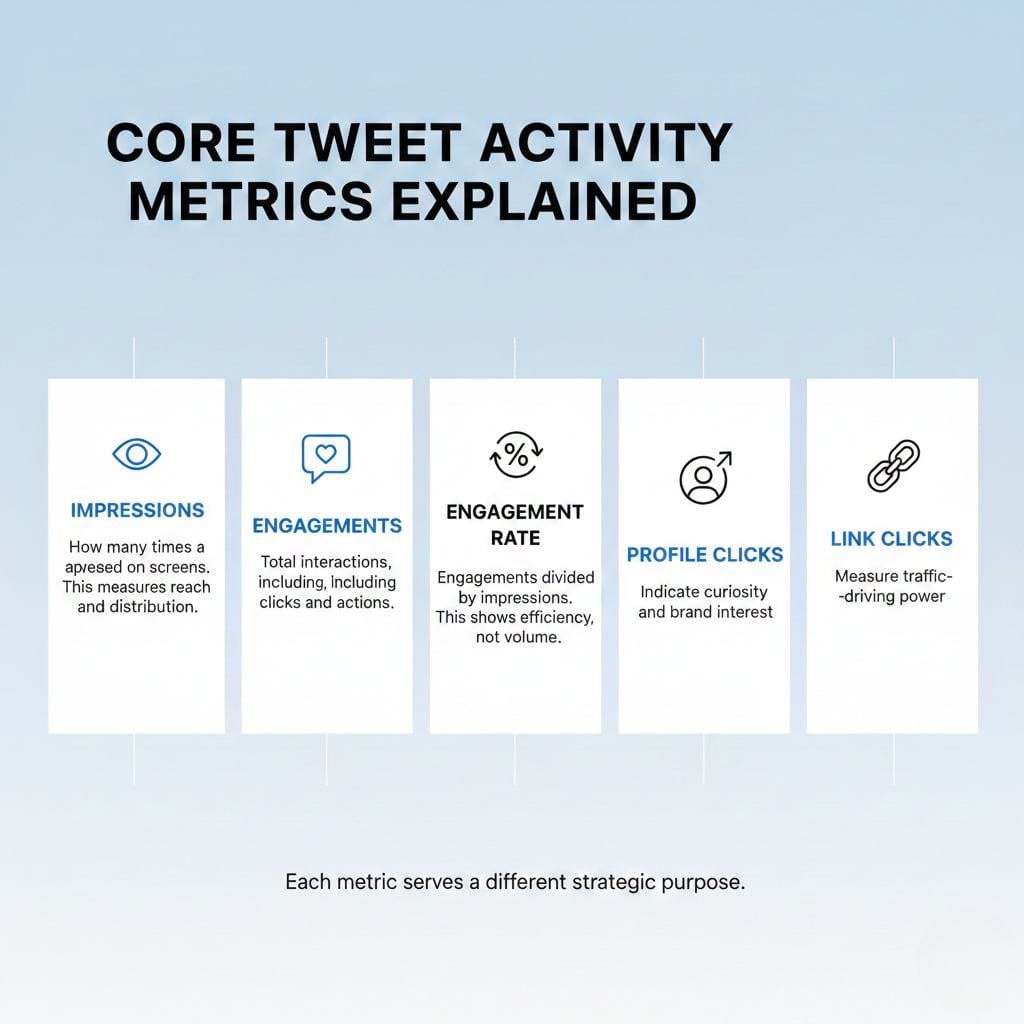 All these metrics define the value of your tweets!
