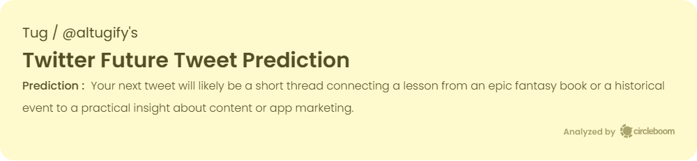 Future Tweet Prediction