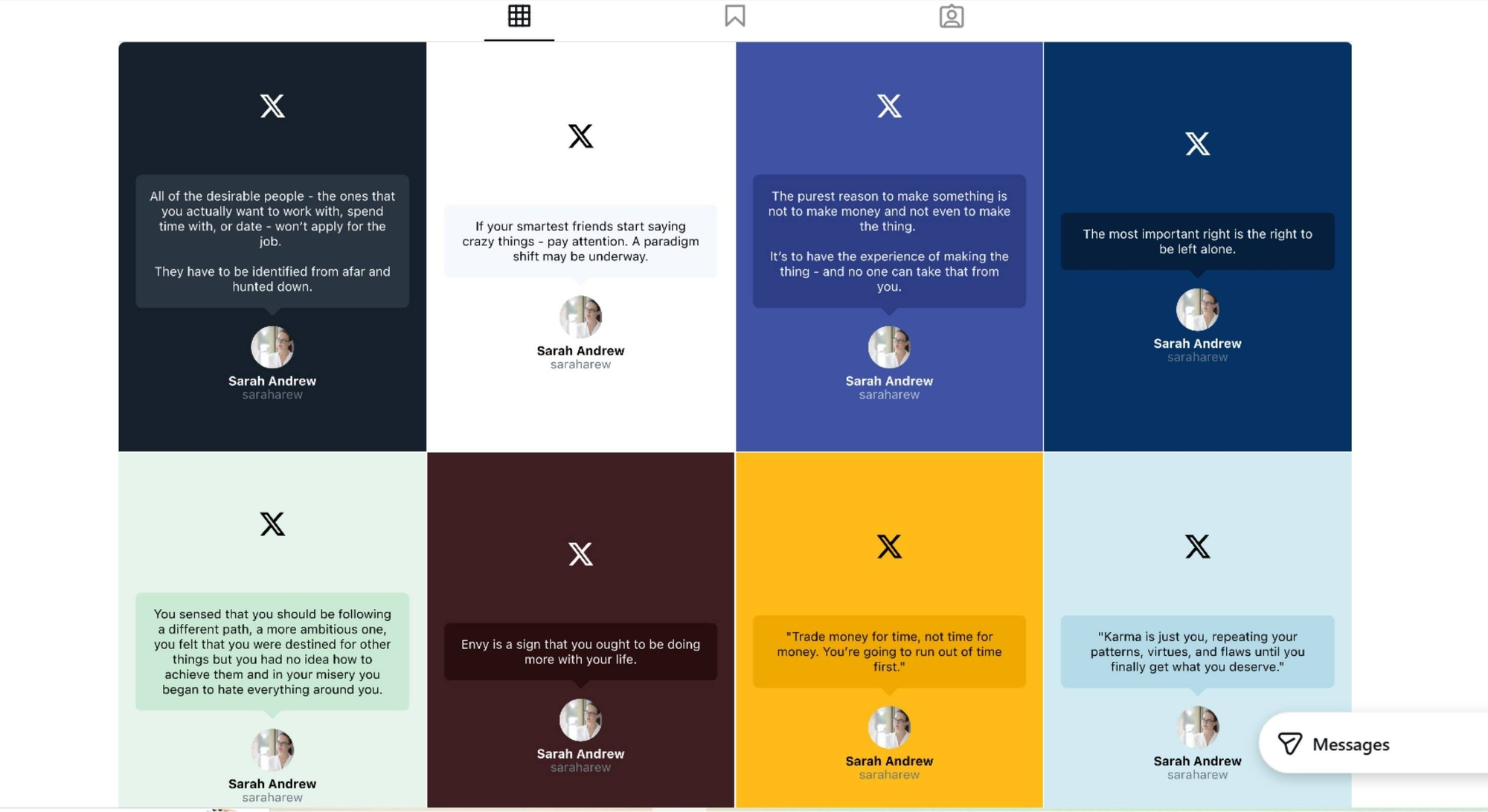 Share X posts on Instagram