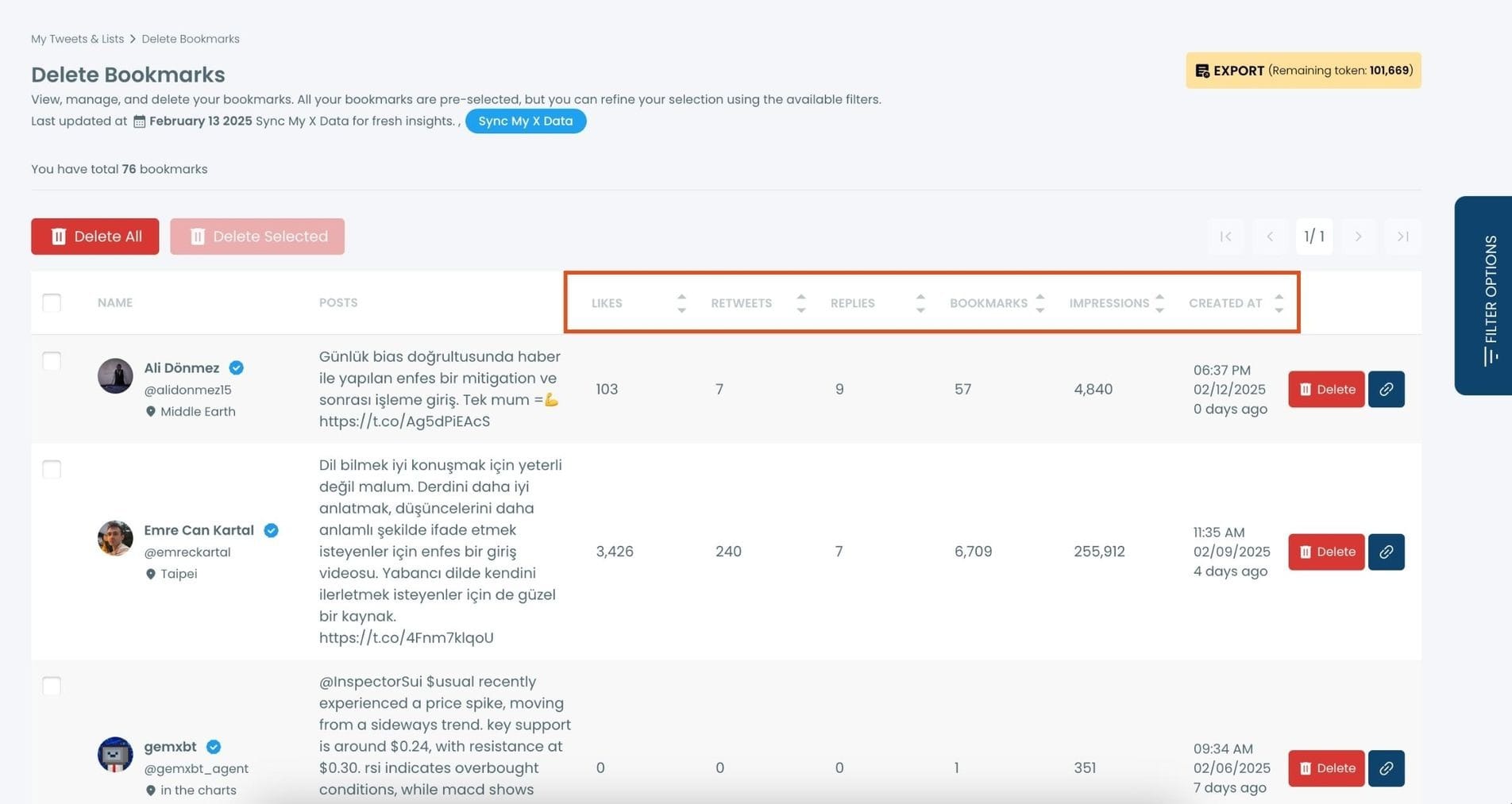 View and Manage Your Bookmarks