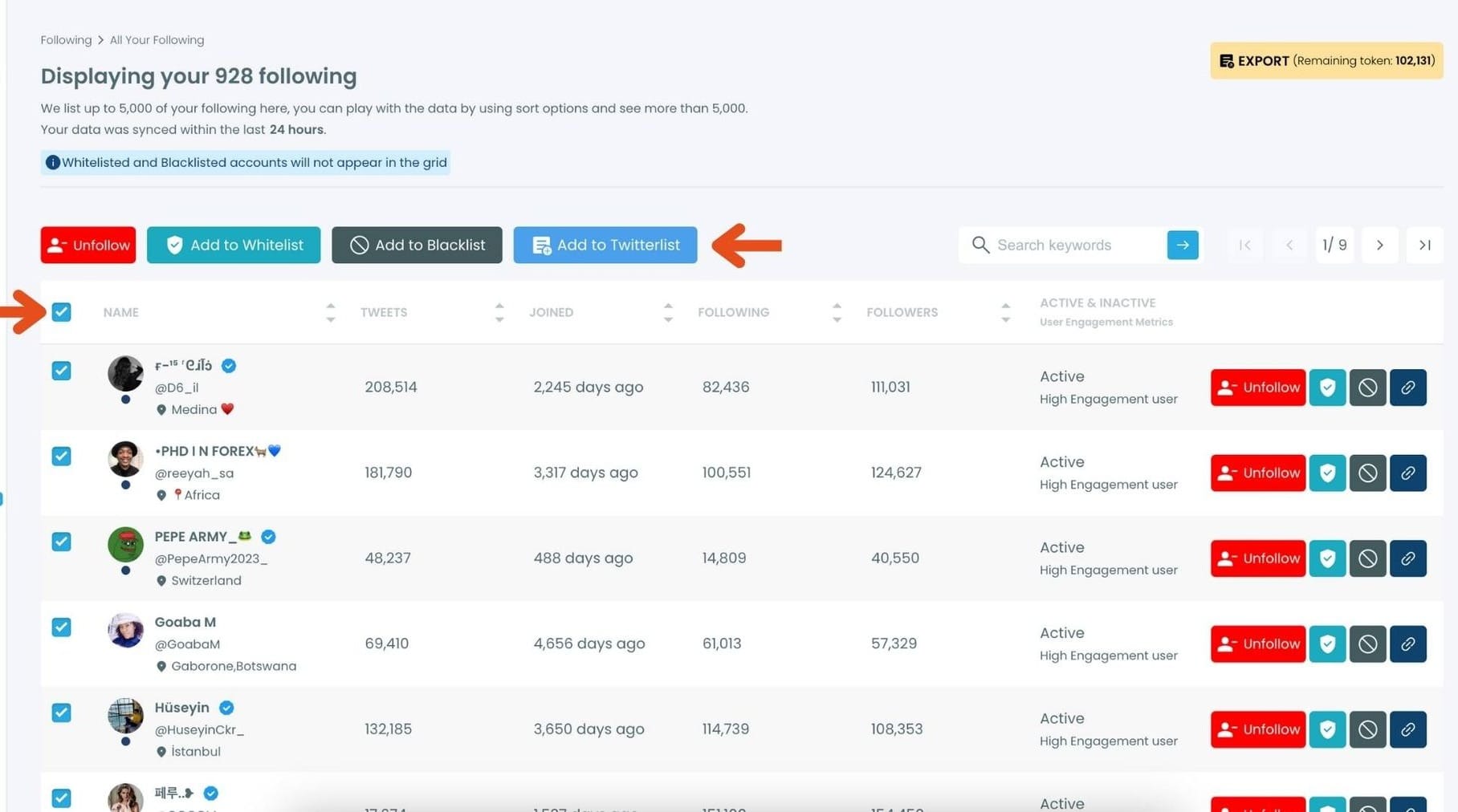 With Circleboom Twitter, you can search, sort, and filter followers and followings of other Twitter accounts to expand your circle