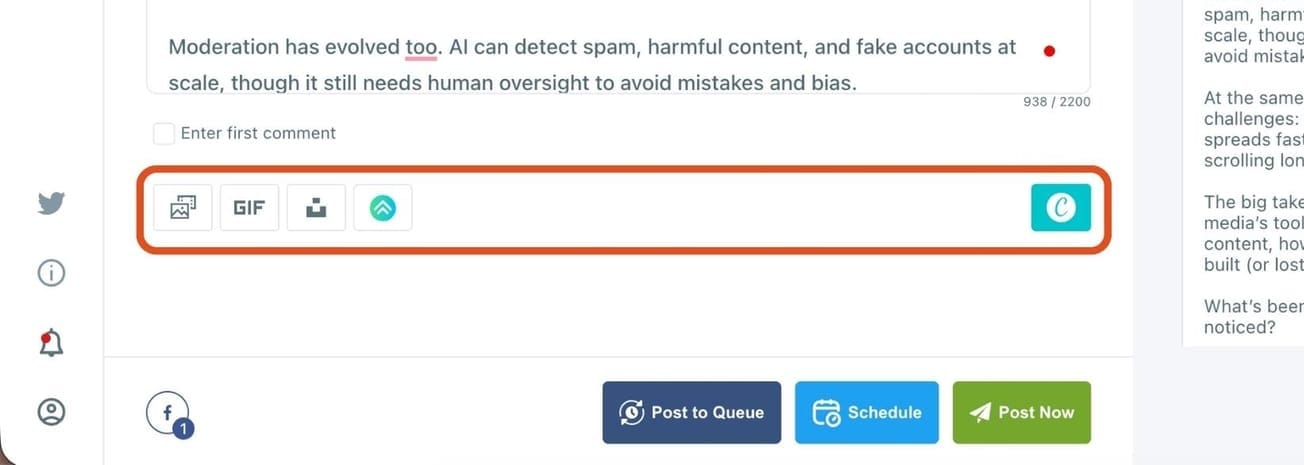 Add images, GIFs, or media