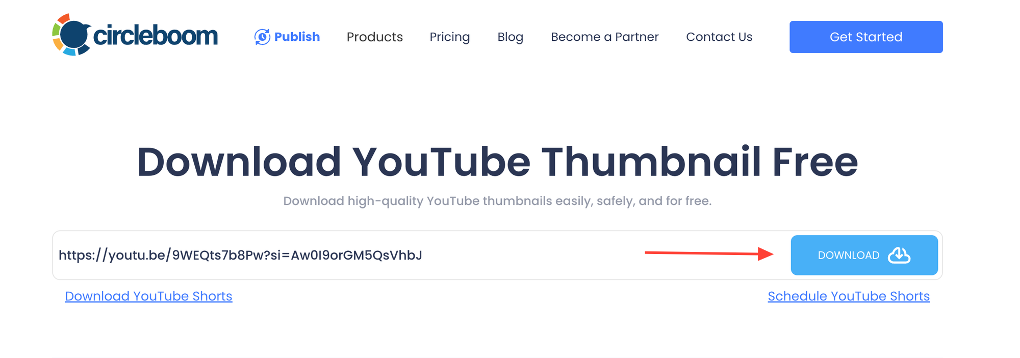 Circleboom YouTube Thumbnail Downloader 