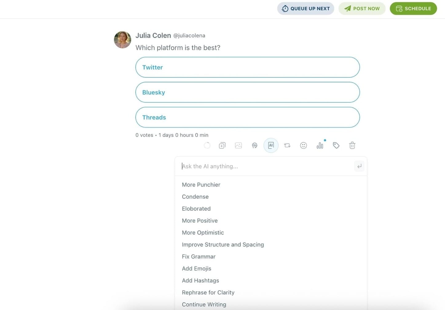 Circleboom's built-in AI tool