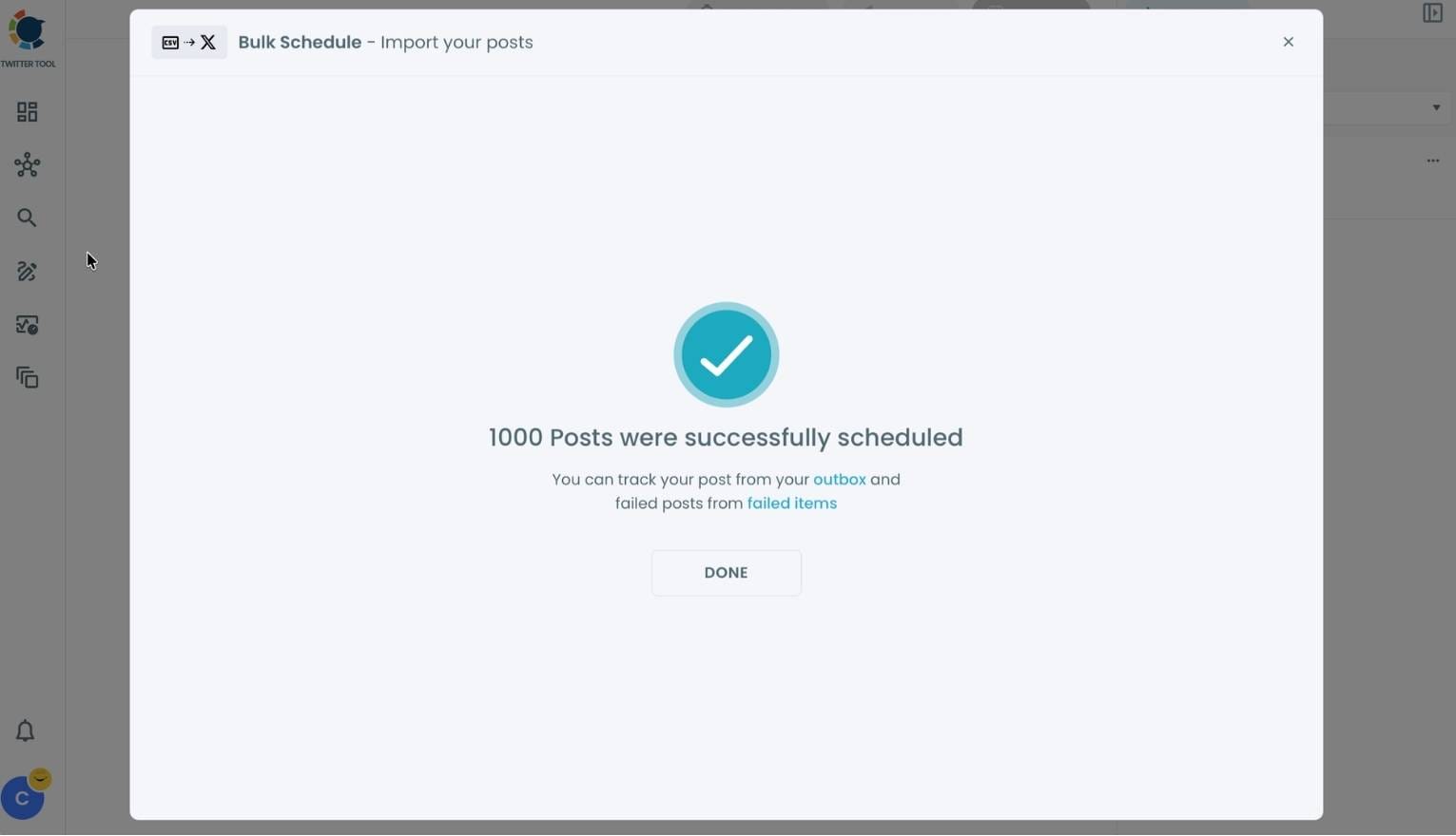 1000 Posts Scheduled