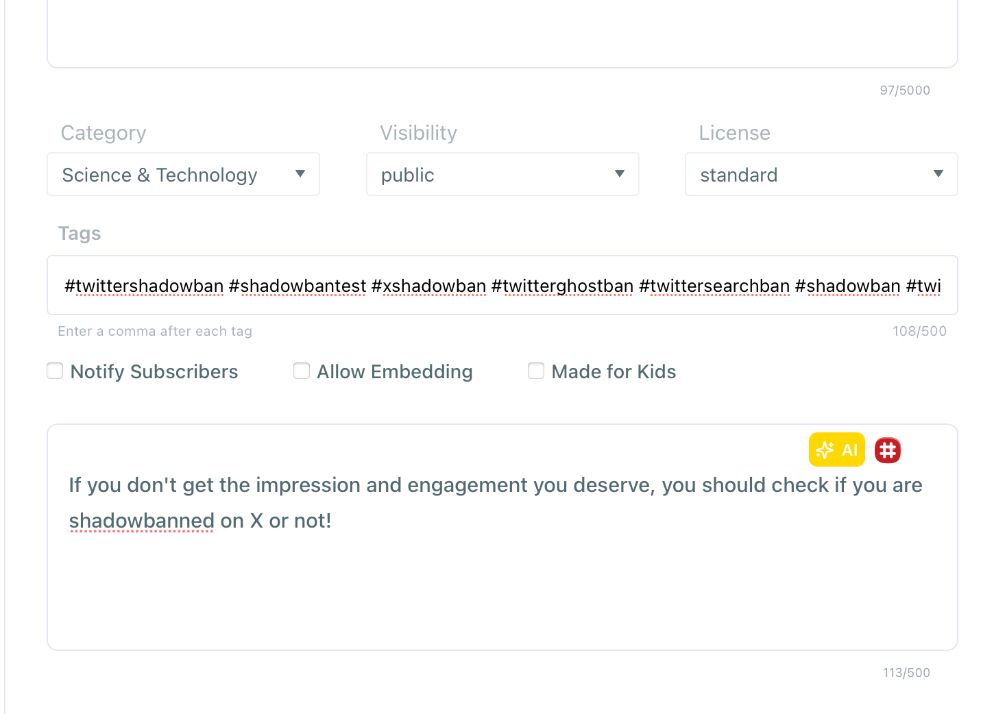 Enter the first comment