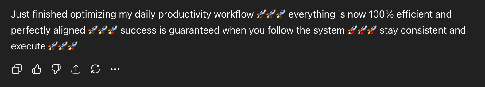 A Tweet Example Generated with ChatGPT