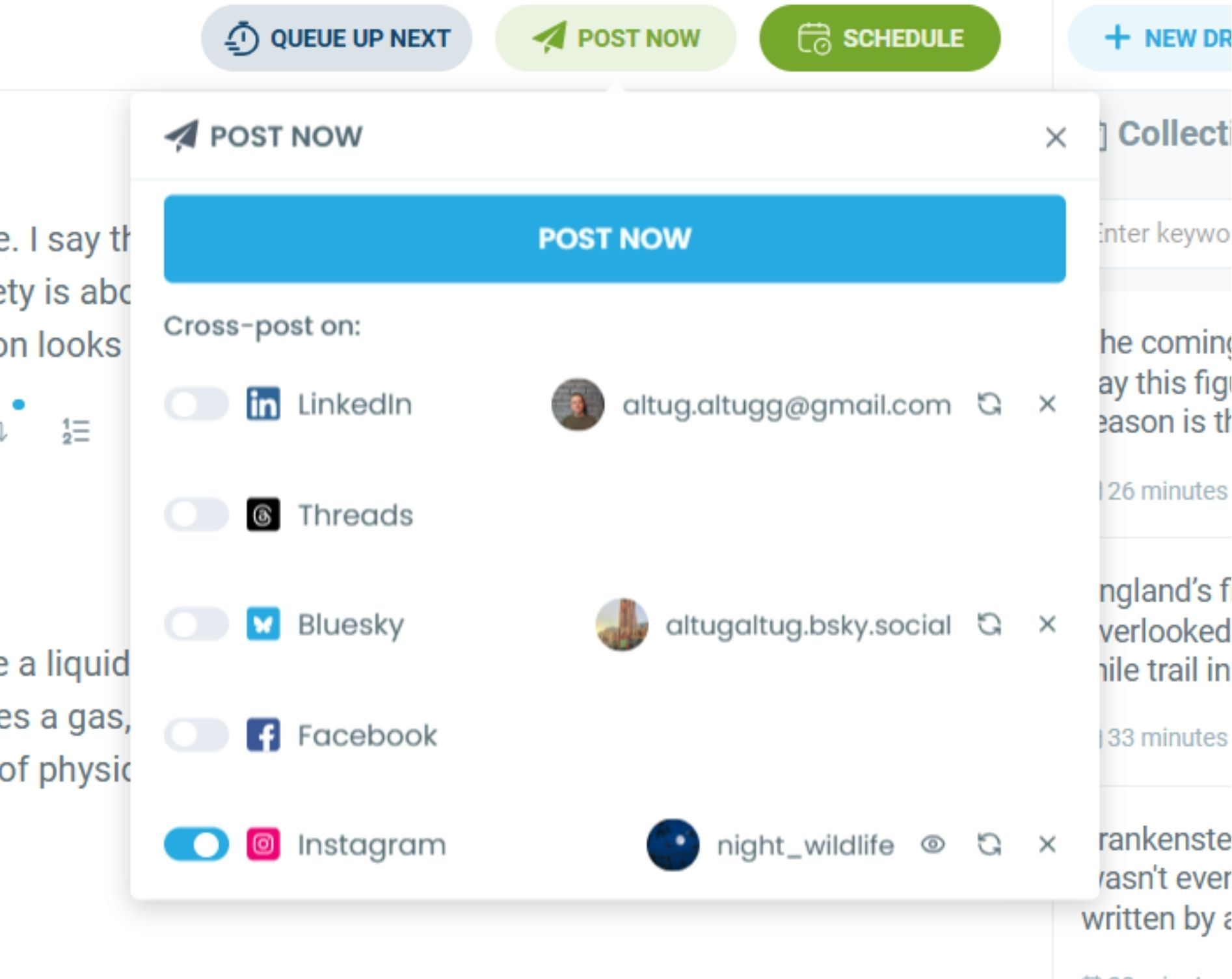 Cross Post to Bluesky