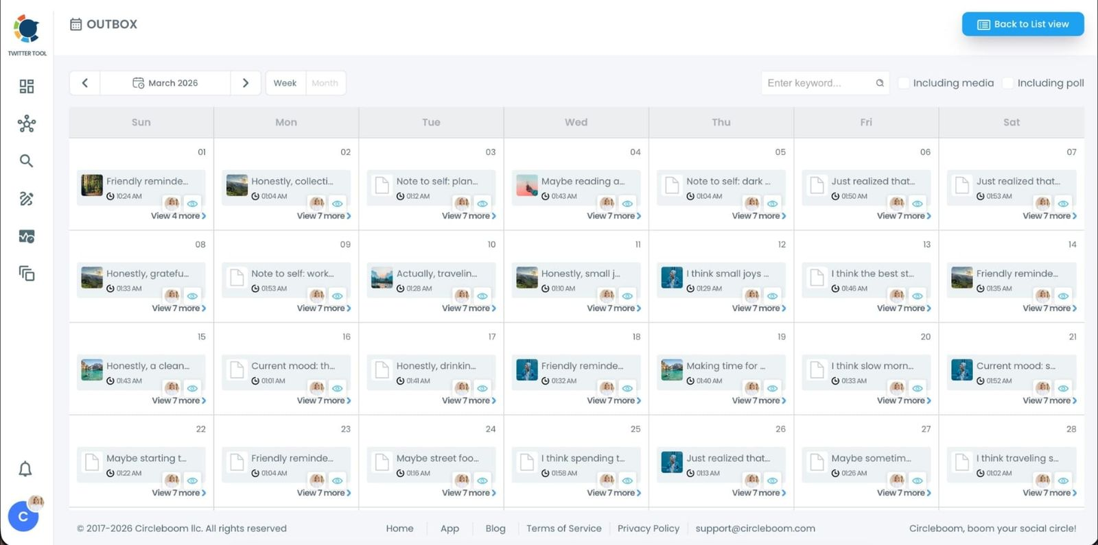 Social Media Calander for Business and Brands
