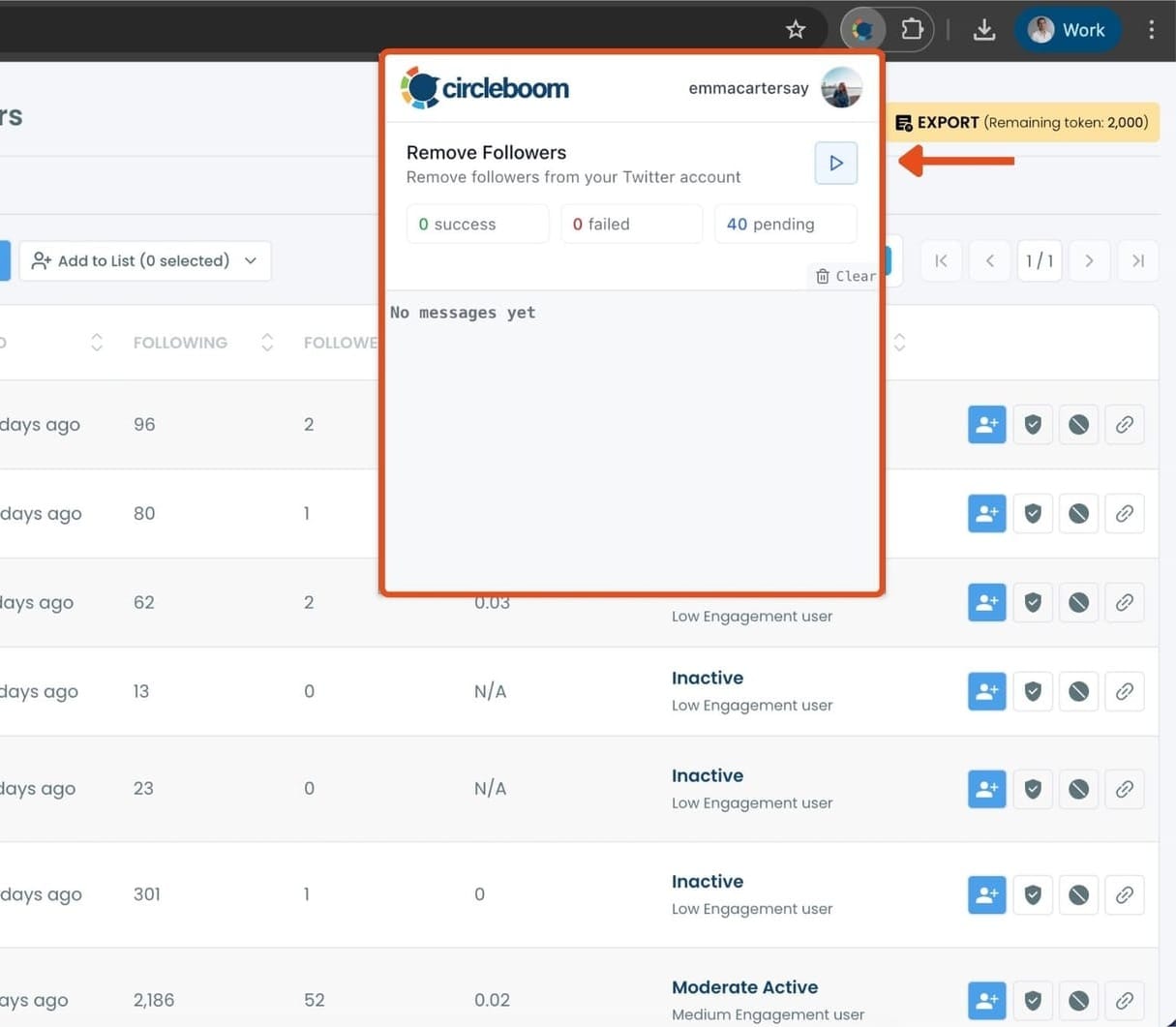 Remove Followers extention