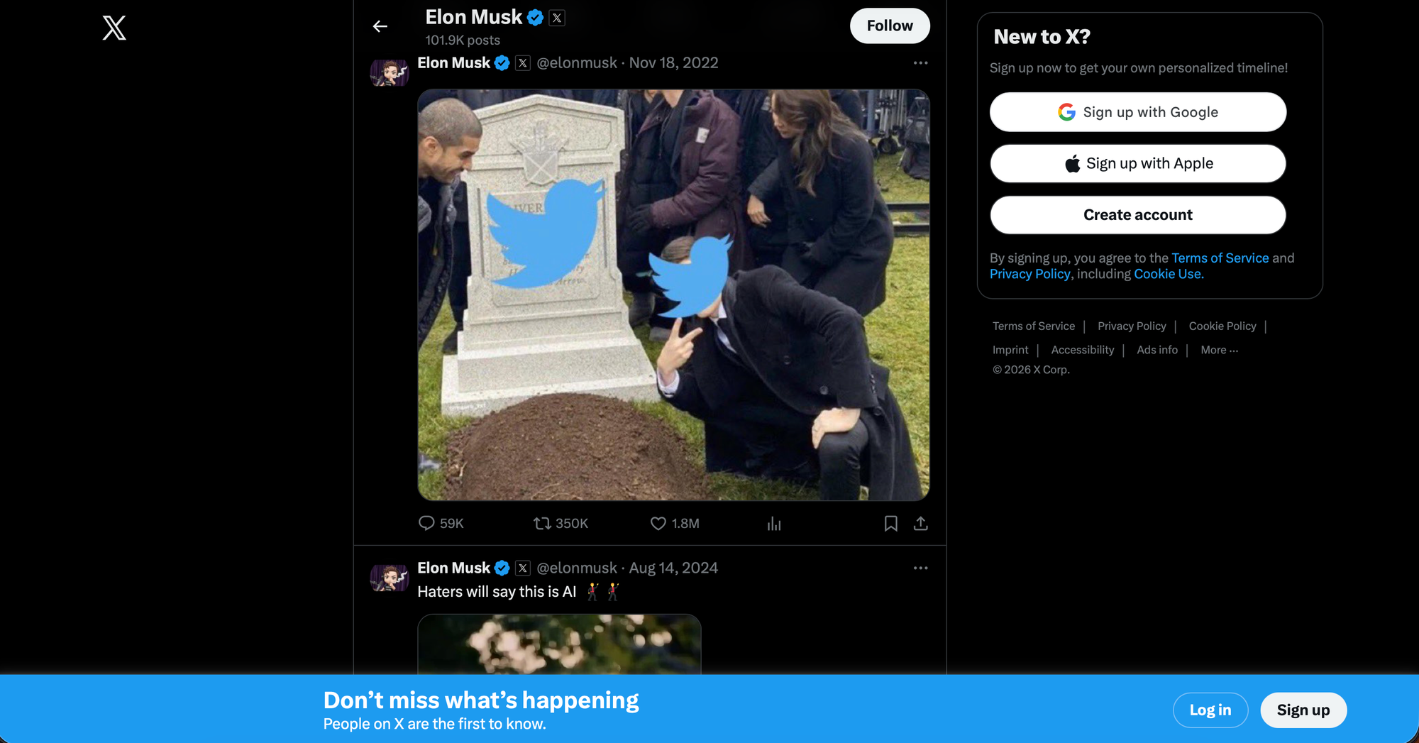 What Twitter Actually Shows You Without an Account