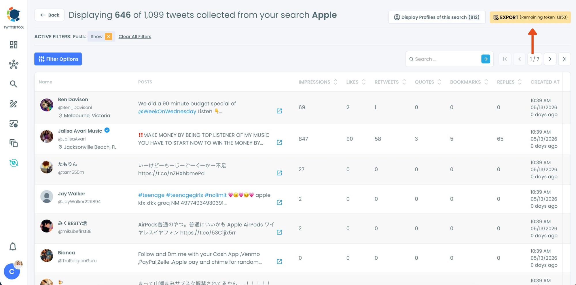 Tweet Results