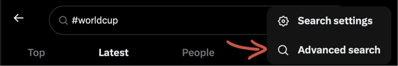 Advanced search