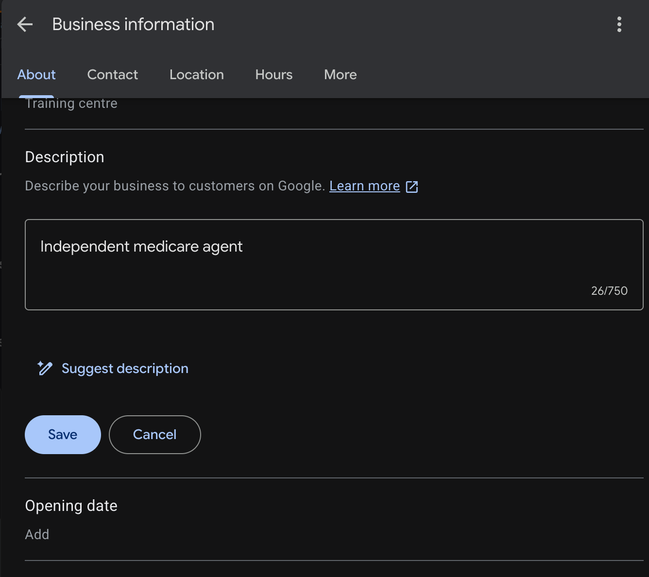 Business description