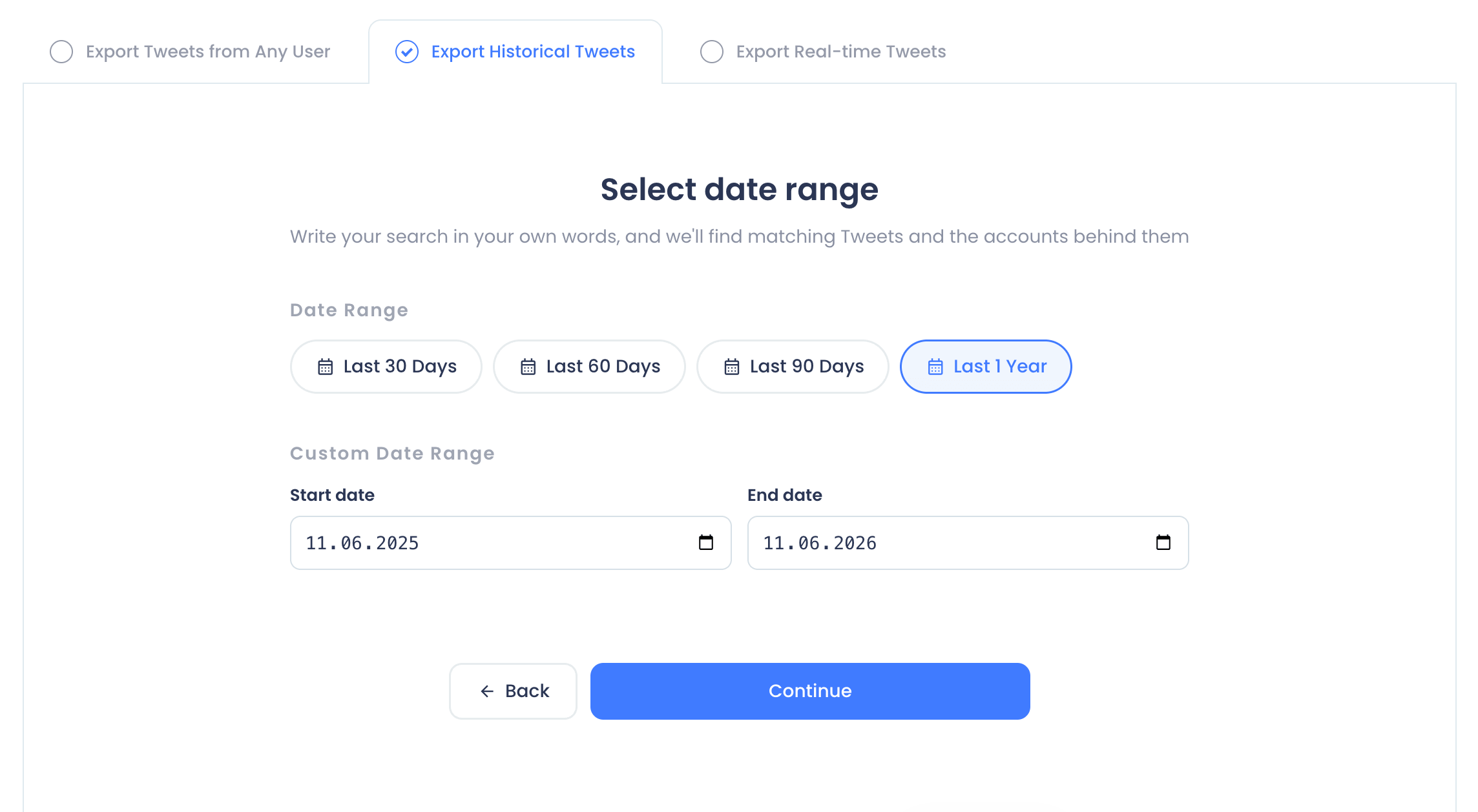 Twitter Historical Data