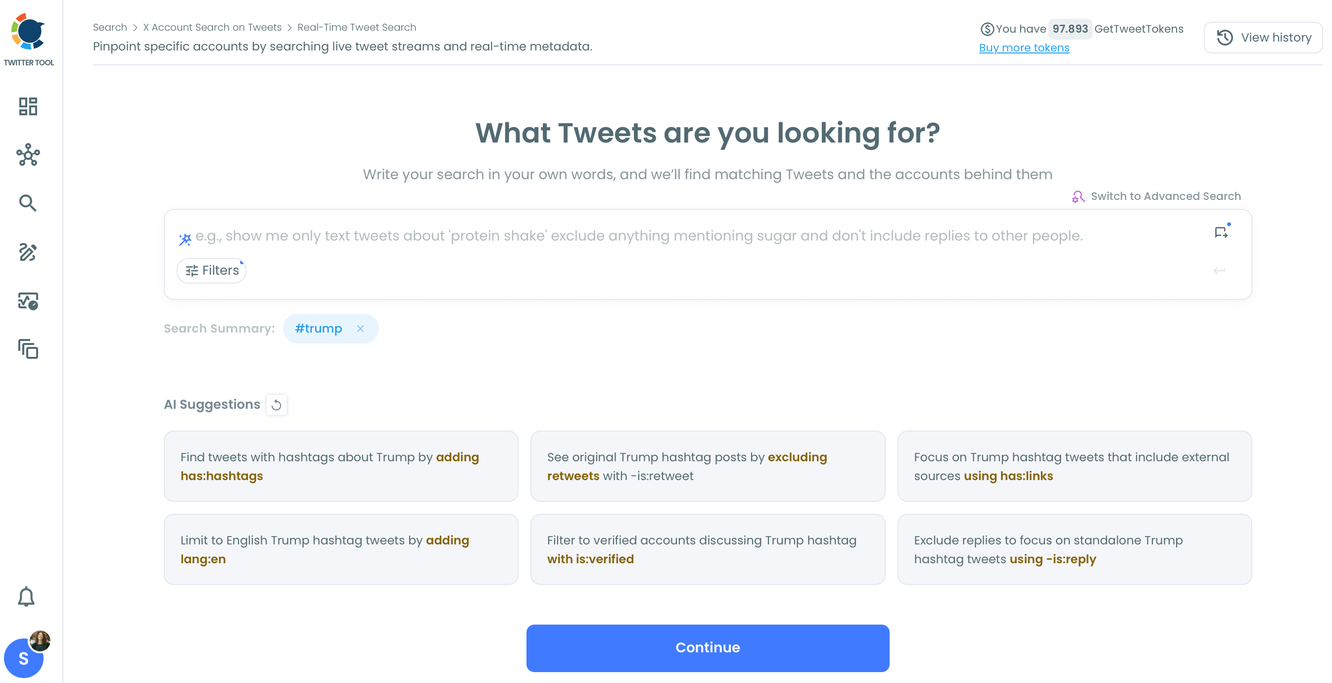 Write your search