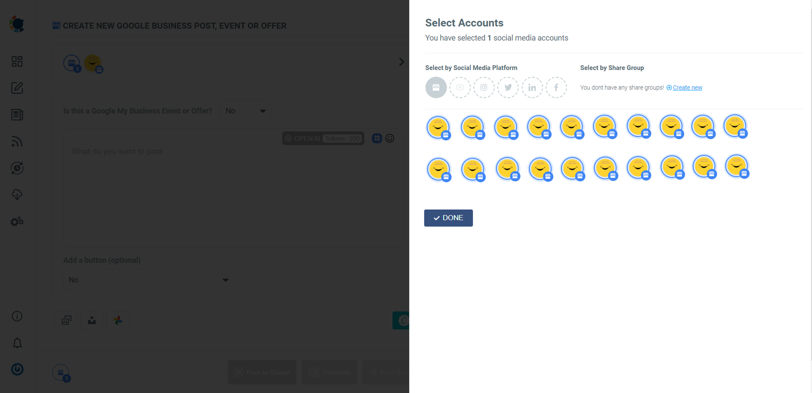 Multiple profiles, same dashboard