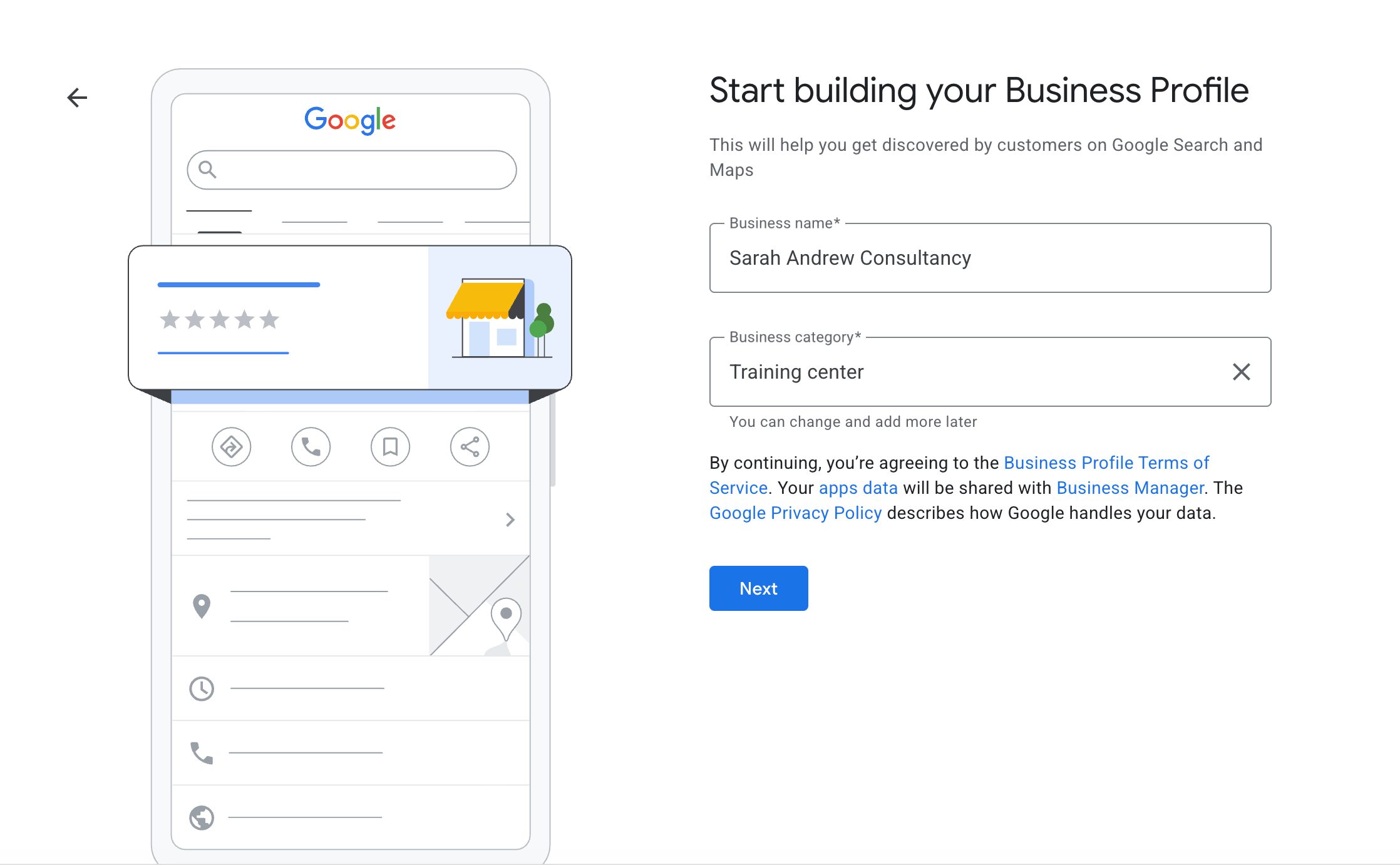 Search and find your business