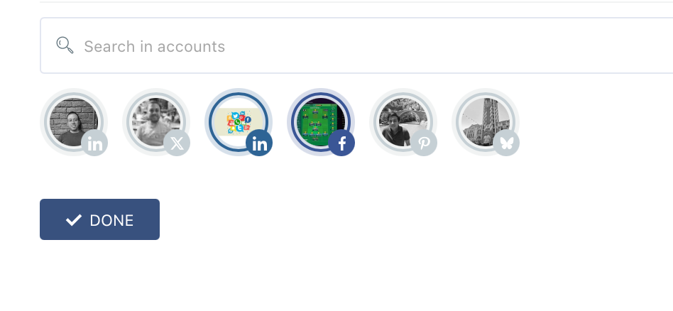 Facebook and LinkedIn