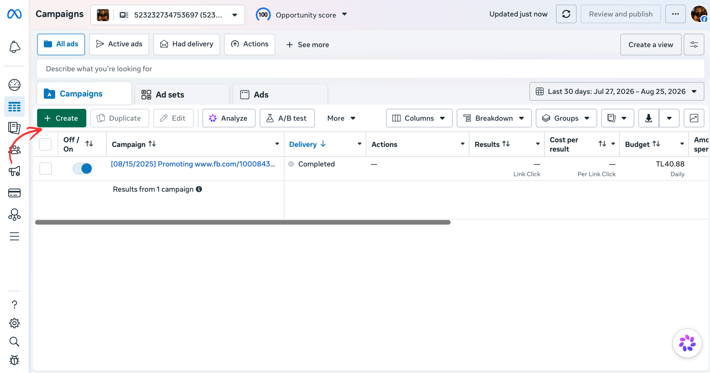 Create Facebook Ads