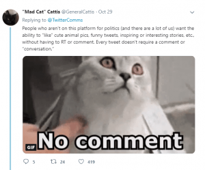 Twitter getting rid of its like heart button